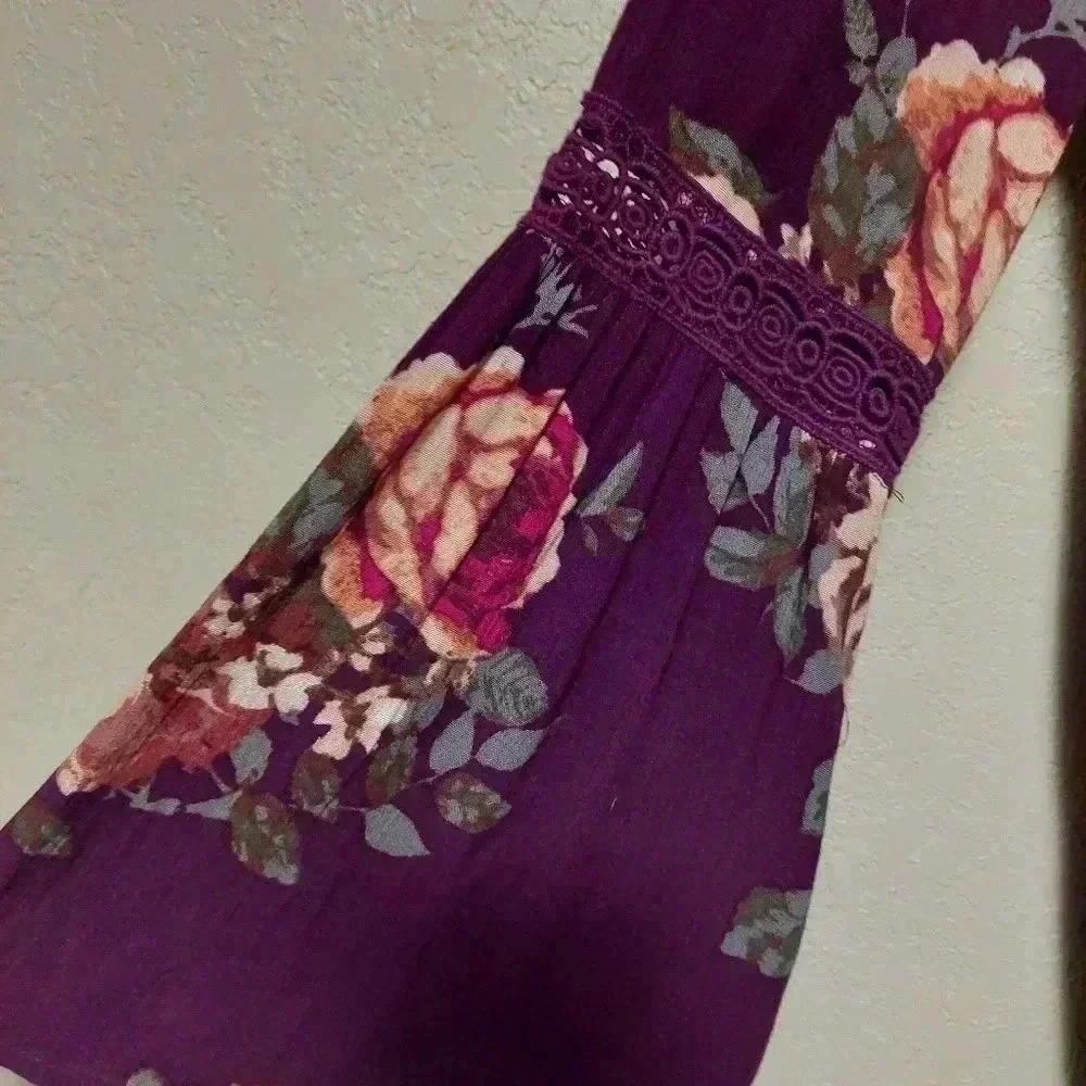 Altar'd State long sleeve Tunic dress with bell sleeves Size Medium - Picture 2 of 5
